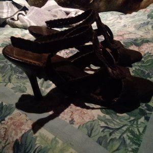 Rampage sandal heels brown